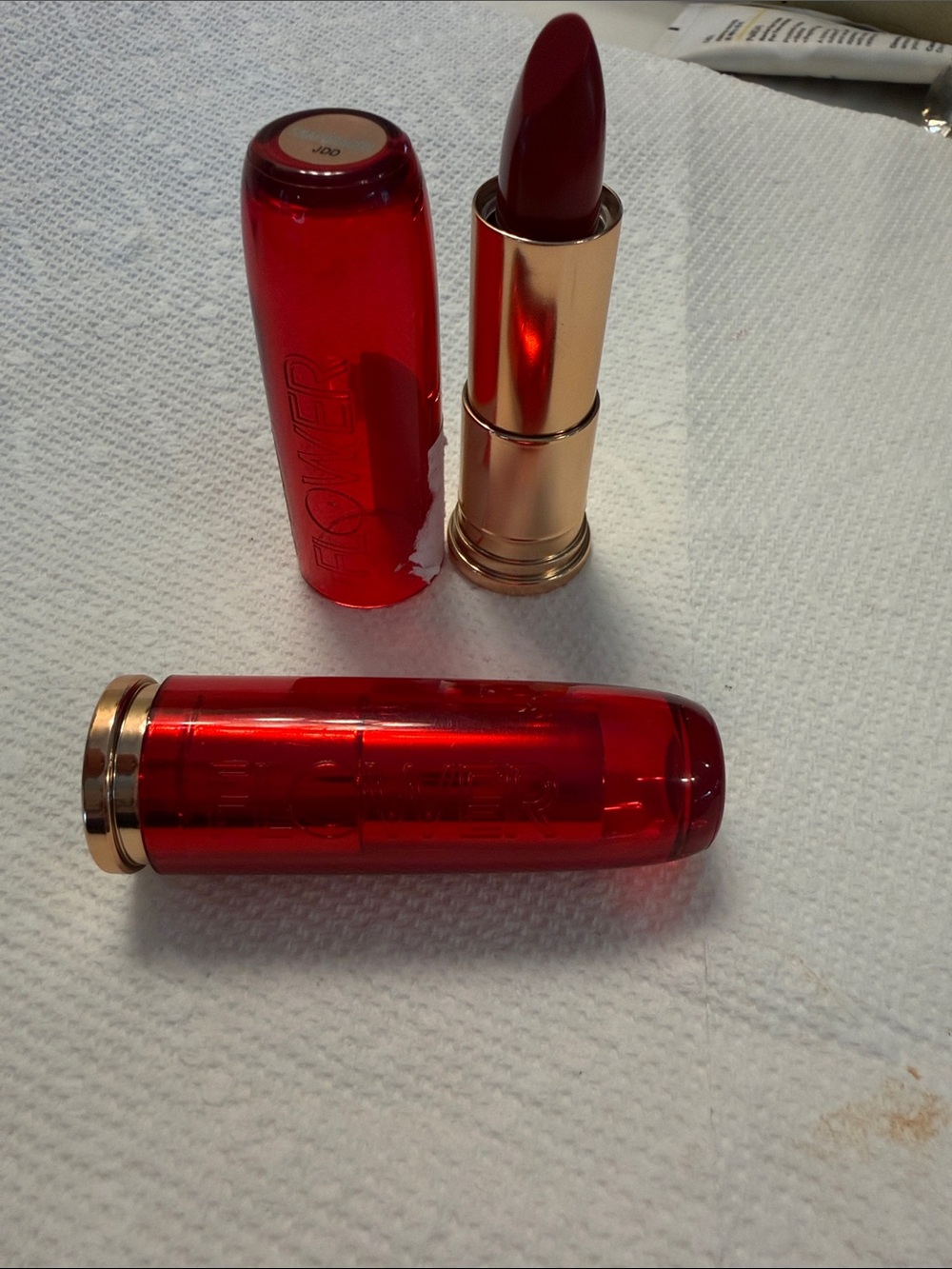 2 brand new lippies Drew Barrymore company Flower discontinued — “ snap dragon”